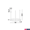 Kép 4/4 - Nova Luce ELOWEN függeszték, matt nikkel, 3000K melegfehér, beépített LED, 1x106W, 4899 lm, 9345670
