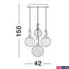 Kép 4/4 - Nova Luce HOOK függeszték, arany, 3000K melegfehér, beépített LED, 1x30W, 3121 lm, 9695222