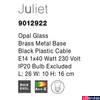 Kép 4/5 - Nova Luce JULIET asztali lámpa, matt arany, E14 foglalattal, max. 1x28W, 9012922