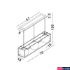 Kép 4/6 - Nova Luce JULIET 1 ágú függeszték, matt arany, E14 foglalattal, max. 3x28W, 9206402