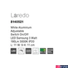 Kép 4/5 - Nova Luce LAREDO fali lámpa, fehér, 3000K melegfehér, beépített LED, 1x3W, 190 lm, 8140521