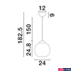 Kép 4/4 - Nova Luce MIDORI függeszték, rózsaszín, E27 foglalattal, max. 1x12W, 9009243