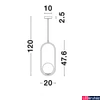 Kép 4/5 - Nova Luce OBITAR 1 ágú függeszték, arany, G9 foglalattal, max. 1x5W, 9988170