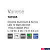Kép 4/5 - Nova Luce VANESE fürdőszobai fali lámpa, króm, 3000K melegfehér, beépített LED, 1x12W, 1174 lm, 787005