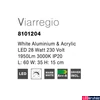 Kép 4/5 - Nova Luce VIAREGGIO mennyezeti lámpa, fehér, 3000K melegfehér, beépített LED, 1x28W, 1950 lm, 8101204