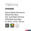 Kép 4/5 - Nova Luce VICTORIA 1 ágú függeszték, kék, E27 foglalattal, max. 1x40W, 9104262