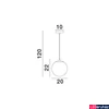 Kép 4/5 - Nova Luce VITA függeszték, arany, E27 foglalattal, max. 1x12W, 9028837