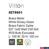 Kép 4/5 - Nova Luce VITTON 1 ágú függeszték, arany, E27 foglalattal, max. 1x28W, 8279601