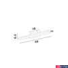 Kép 4/4 - Nova Luce WILLOW fürdőszobai fali lámpa, fehér, 3000K melegfehér, beépített LED, 1x12W, 1174 lm, 787014