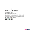 Kép 5/6 - Nova Luce sín, íves, profile mágnes profilos sínrendszerhez, fekete, 9112690
