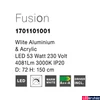 Kép 5/6 - Nova Luce FUSION több ágú függeszték, fehér, 3000K melegfehér, beépített LED, 1x53W, 4081 lm, 1701101001