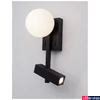 Kép 5/7 - Nova Luce JOLINE fali lámpa, állítható olvasókarral, fekete, G9 foglalattal, max. 1x5W, 200 lm, 9919530