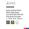 Kép 5/6 - Nova Luce JULIET 1 ágú függeszték, matt arany, E14 foglalattal, max. 3x28W, 9206402