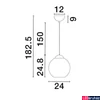 Kép 5/5 - Nova Luce MIDORI függeszték, kék, E27 foglalattal, max. 1x12W, 9009240