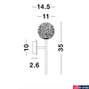 Kép 5/6 - Nova Luce MIRANO fali lámpa, matt arany, G9 foglalattal, max. 1x5W, 9960271