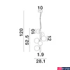 Kép 5/5 - Nova Luce ODILLIA függeszték, szürke, G9 foglalattal, max. 6x5W, 9028859