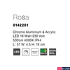 Kép 5/6 - Nova Luce ROSA fürdőszobai fali lámpa, króm, 4000K természetes fehér, beépített LED, 1x18W, 530 lm, 8142281
