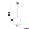 Kép 5/5 - Nova Luce VITA függeszték, arany, E27 foglalattal, max. 1x12W, 9028837