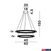 Kép 6/7 - Nova Luce CILION több ágú függeszték, kristály hatású, arany, 3000K melegfehér, beépített LED, 1x56W, 3555 lm, 9011139
