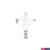 Kép 4/4 - Nova Luce EMPATIA függeszték, fekete, 3000K melegfehér, beépített LED, 1x108W, 2244 lm, 9172867