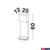 Kép 3/4 - Nova Luce GRANTE kültéri állólámpa, szürke, GU10-MR16 foglalattal, max. 2x10W, 9790022