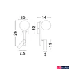 Kép 6/7 - Nova Luce JOLINE fali lámpa, állítható olvasókarral, fekete, G9 foglalattal, max. 1x5W, 200 lm, 9919530