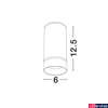 Kép 6/6 - Nova Luce ESCA mennyezeti lámpa, fehér, GU10 foglalattal, max. 1x10W, 9387002