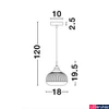Kép 5/6 - Nova Luce MOND 1 ágú függeszték, üveg, E14 foglalattal, max. 1x5W, 9738211