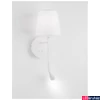 Kép 4/4 - Nova Luce NIA fali lámpa, olvasókarral, fehér, E14 foglalattal, max. 1x5W, 180 lm, 9182371