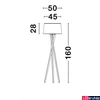 Kép 6/6 - Nova Luce SALINO állólámpa, fehér, E27 foglalattal, max. 1x12W, 9145061
