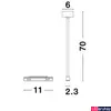Kép 5/6 - Nova Luce sín függesztőelem betáplálással, profile mágnes profilos sínrendszerhez, fekete, 9236360