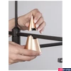 Kép 6/8 - Nova Luce CONO sínre szerelhető lámpa, decorative mágneses sínrendszerhez, arany, 3000K melegfehér, beépített LED, 1x5W, 300 lm, 9090286
