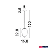 Kép 7/7 - Nova Luce LATO függeszték, fehér, E14 foglalattal, max. 1x5W, 9624076