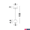 Kép 6/6 - Nova Luce NOCCI 1 ágú függeszték, fekete, 3000K melegfehér, beépített LED, 1x4W, 220 lm, 9103212