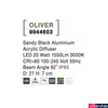 Kép 3/3 - Nova Luce OLIVER kültéri mennyezeti lámpa, fekete, 3000K melegfehér, beépített LED, 20W, 1550 lm, 9944603
