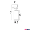 Kép 7/7 - Nova Luce PARIS 3 fázisú sínre szerelhető lámpa, fekete, GU10 foglalattal, max. 1x10W, 9011852