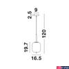 Kép 8/8 - Nova Luce LATO függeszték, fehér, E14 foglalattal, max. 1x5W, 9624075