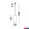 Kép 8/8 - Nova Luce LATO függeszték, fehér, E27 foglalattal, max. 1x12W, 9624072