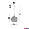 Kép 8/9 - Nova Luce LONI 1 ágú függeszték, fekete, E27 foglalattal, max. 1x12W, 9191242
