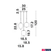 Kép 9/9 - Nova Luce LATO függeszték, fehér, E14 foglalattal, max. 3x5W, 9624078