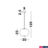 Kép 9/9 - Nova Luce LATO függeszték, fehér, E27 foglalattal, max. 1x12W, 9624071
