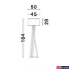 Kép 9/9 - Nova Luce SALINO állólámpa, fehér, E27 foglalattal, max. 1x12W, 9145071