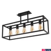Kép 1/2 - Nowodvorski CRATE mennyezeti lámpa, fekete, E27 foglalattal, 5x42W, TL-9047