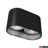 Kép 1/2 - Nowodvorski OVAL mennyezeti lámpa, fekete, GU10 foglalattal, 2x75W, TL-9240