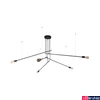 Kép 1/2 - Nowodvorski PILE több ágú függeszték, fekete, E27 foglalattal, 5x42W, TL-9127