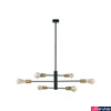 Kép 1/4 - Nowodvorski ROTOR több ágú függeszték, fekete, E27 foglalattal, 6x42W, TL-7937