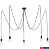 Kép 1/2 - Nowodvorski SPIDER BLACK több ágú függeszték, fekete, E27 foglalattal, 5x42W, TL-6788