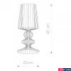 Kép 2/2 - Nowodvorski AVEIRO asztali lámpa, fekete, E27 foglalattal, 1x28W, TL-5411