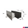 Kép 2/2 - Nowodvorski BASALT kültéri beépíthető lámpa, szürke, E14 foglalattal, 1x42W, TL-4966