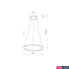 Kép 2/4 - Nowodvorski CIRCOLO függeszték, fekete, Beépített LED, 1x21W, 660 lm, TL-10812